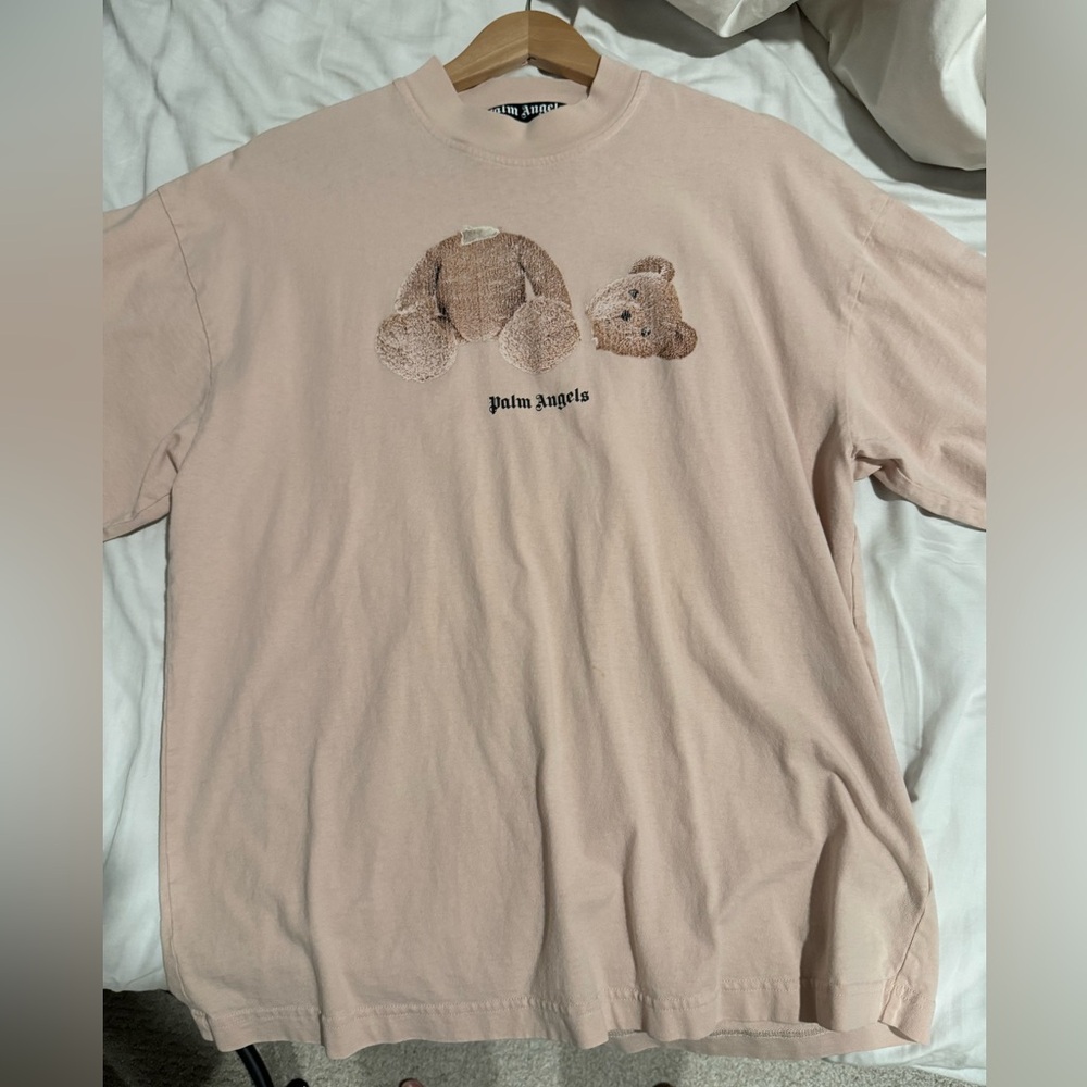 Palm Angels Teddy Bear Graphic T-Shirt - Size XS (100% Cotton)